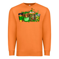 Carrot longhaired cow st patricks coffee Premium Sweatshirt - Jasminsmagicworld