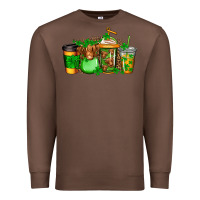Chestnut longhaired cow st patricks coffee Premium Sweatshirt - Jasminsmagicworld