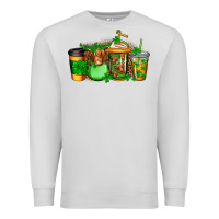 Dove Grey longhaired cow st patricks coffee Premium Sweatshirt - Jasminsmagicworld