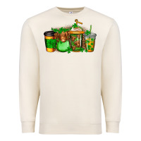Sandshell longhaired cow st patricks coffee Premium Sweatshirt - Jasminsmagicworld