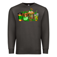 Smoke longhaired cow st patricks coffee Premium Sweatshirt - Jasminsmagicworld