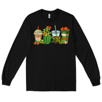 Black cactus coffee cups Long Sleeve Tee - AdoDesignShop
