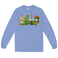 Colony Blue cactus coffee cups Long Sleeve Tee - AdoDesignShop