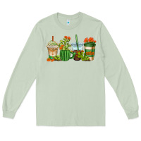 Matcha cactus coffee cups Long Sleeve Tee - AdoDesignShop
