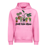 Fuchsia Pink just one more plant Urban Hoodie - MaliasSmallBusiness