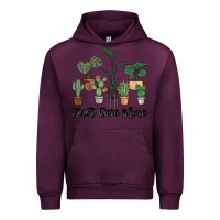 Mauve Wine just one more plant Urban Hoodie - MaliasSmallBusiness