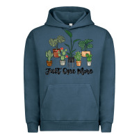 Pigment Midnight Navy just one more plant Urban Hoodie - MaliasSmallBusiness