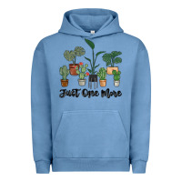 Pigment Pebble Blue just one more plant Urban Hoodie - MaliasSmallBusiness