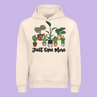 Just One More Plant Urban Hoodie Designed By Maliassmallbusiness