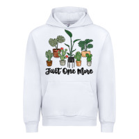 White just one more plant Urban Hoodie - MaliasSmallBusiness