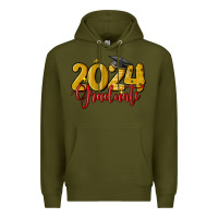 Army Green 2024 graduate Premium Hoodie - MaliasSmallBusiness