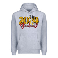 Heather Grey 2024 graduate Premium Hoodie - MaliasSmallBusiness