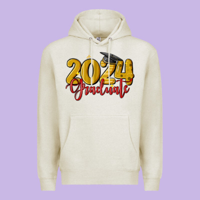 2024 Graduate Premium Hoodie Designed By Maliassmallbusiness