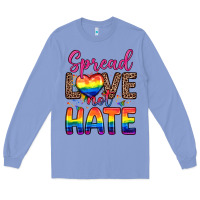 Colony Blue spread love not hate Long Sleeve Tee - Zillion Design Studio