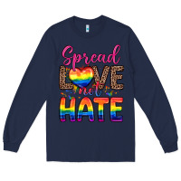 Navy spread love not hate Long Sleeve Tee - Zillion Design Studio
