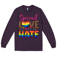 Plum spread love not hate Long Sleeve Tee - Zillion Design Studio