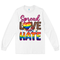 White spread love not hate Long Sleeve Tee - Zillion Design Studio
