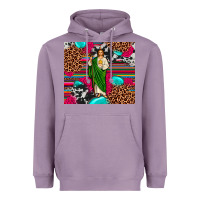 Lavender san judas leopard cowhide tumbler Heavyweight Hoodie - JahusDesignShop
