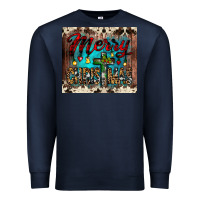 Navy merry christmas cross tumbler Premium Sweatshirt - JahusDesignShop