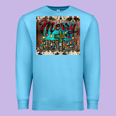 Merry Christmas Cross Tumbler Premium Sweatshirt Designed By Jahusdesignshop