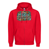 Red hot mom summer Zipper Hoodie - SublimationCraftShop