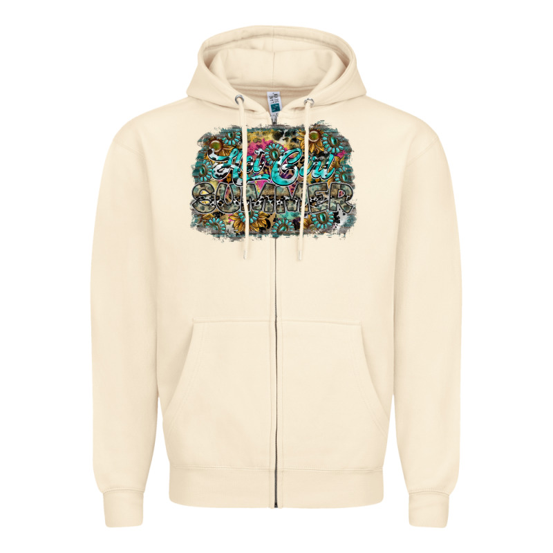 Hot Mom Summer Zipper Hoodie by SublimationCraftShop | Teevron