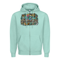 Seafoam hot mom summer Zipper Hoodie - SublimationCraftShop