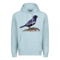 Blue Mist Lark Bunting Colorado State Bird Premium Hoodie - RanaPortraitStore