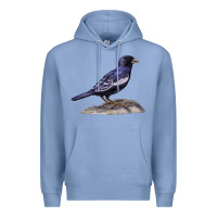 Colony Blue Lark Bunting Colorado State Bird Premium Hoodie - RanaPortraitStore
