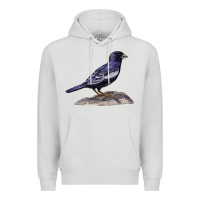 Dove Grey Lark Bunting Colorado State Bird Premium Hoodie - RanaPortraitStore