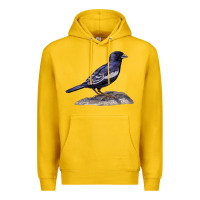 Lemon Lark Bunting Colorado State Bird Premium Hoodie - RanaPortraitStore