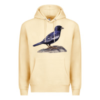 Pina Colada Lark Bunting Colorado State Bird Premium Hoodie - RanaPortraitStore