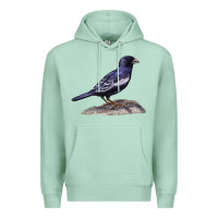 Seafoam Lark Bunting Colorado State Bird Premium Hoodie - RanaPortraitStore