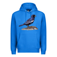 True Royal Lark Bunting Colorado State Bird Premium Hoodie - RanaPortraitStore
