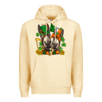 Pina Colada st patricks donkeys with  shamrocks Premium Hoodie - AdoDesignShop