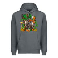 Rock st patricks donkeys with  shamrocks Premium Hoodie - AdoDesignShop