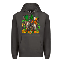 Smoke st patricks donkeys with  shamrocks Premium Hoodie - AdoDesignShop