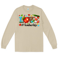 Mushroom love teacher life Long Sleeve Tee - texasbilliewilder