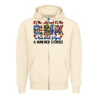 Sandshell It's the guts and it's the glory a hundred stripes Zipper Hoodie - Neo Western