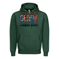 Sports Green It's the guts and it's the glory a hundred stripes Zipper Hoodie - Neo Western
