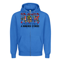 True Royal It's the guts and it's the glory a hundred stripes Zipper Hoodie - Neo Western