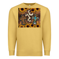 Antique Gold cross tumbler Premium Sweatshirt - JahusDesignShop