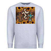 Heather Grey cross tumbler Premium Sweatshirt - JahusDesignShop