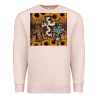 Pale Pink cross tumbler Premium Sweatshirt - JahusDesignShop
