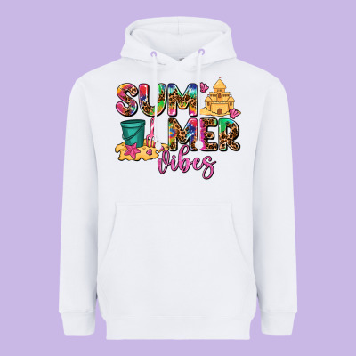 Summer Vibes Heavyweight Hoodie Designed By Adodesignshop