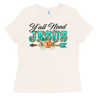 Bone y'all need jesus arrow lily flowers Ladies Tee - BarkalooDesign