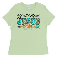 Matcha y'all need jesus arrow lily flowers Ladies Tee - BarkalooDesign