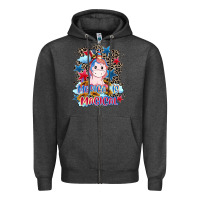 Charcoal Heather Merica is magical 4th of july Zipper Hoodie - CowGirlArtShop