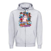 Heather Grey Merica is magical 4th of july Zipper Hoodie - CowGirlArtShop