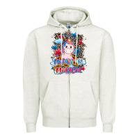 Oatmeal Heather Merica is magical 4th of july Zipper Hoodie - CowGirlArtShop